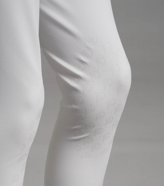 Boys Competition Breeches White Navy Grey