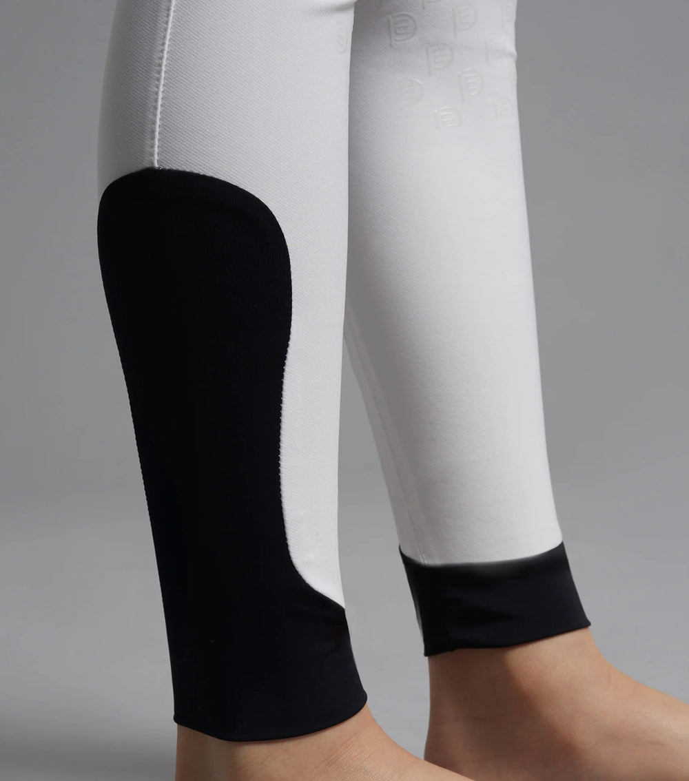 Boys Competition Breeches White Navy Grey