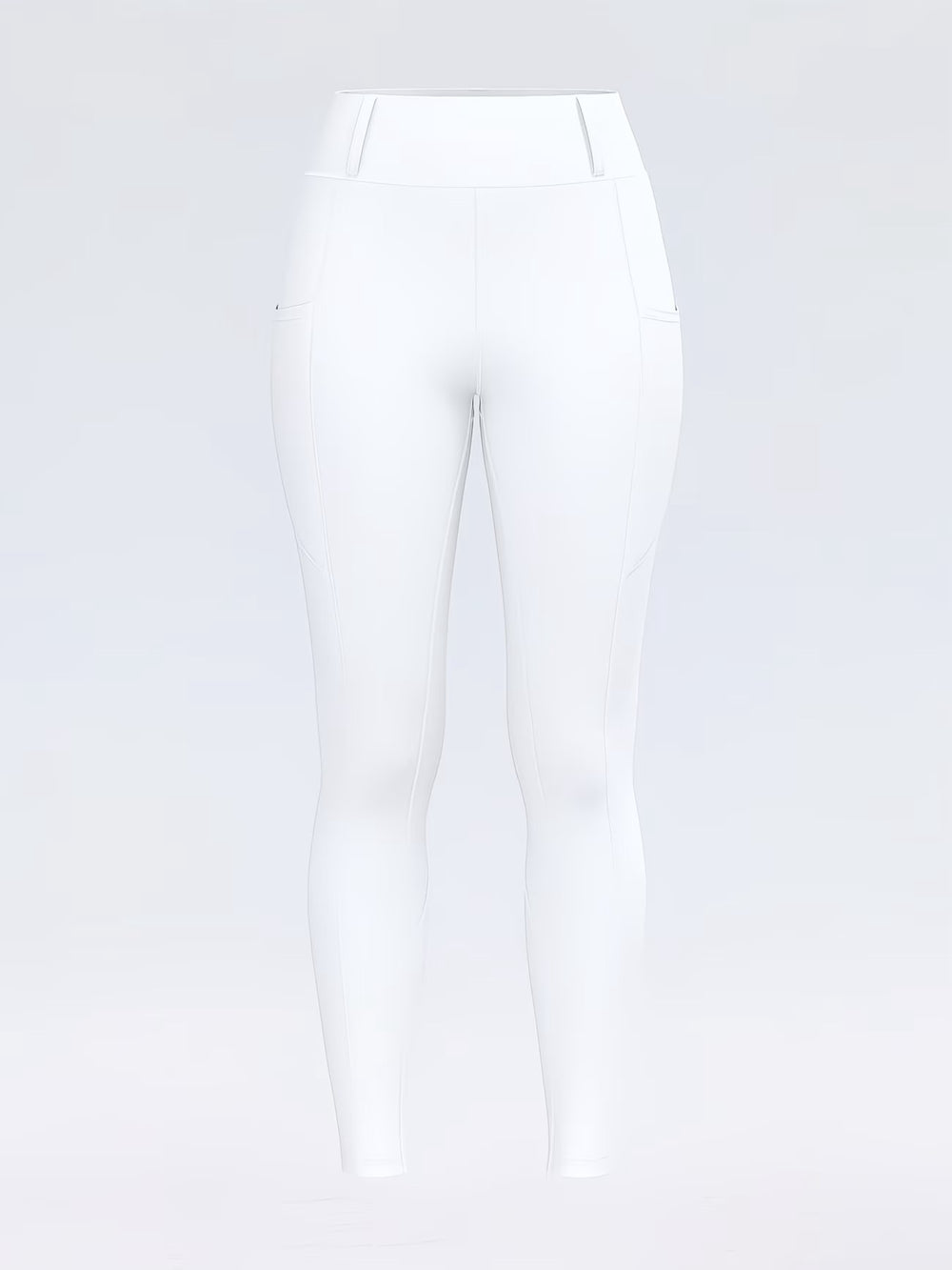 HOOF EQ Maggie Deluxe Breech Riding leggings Full seat Ivory White - HB Horsewear 
