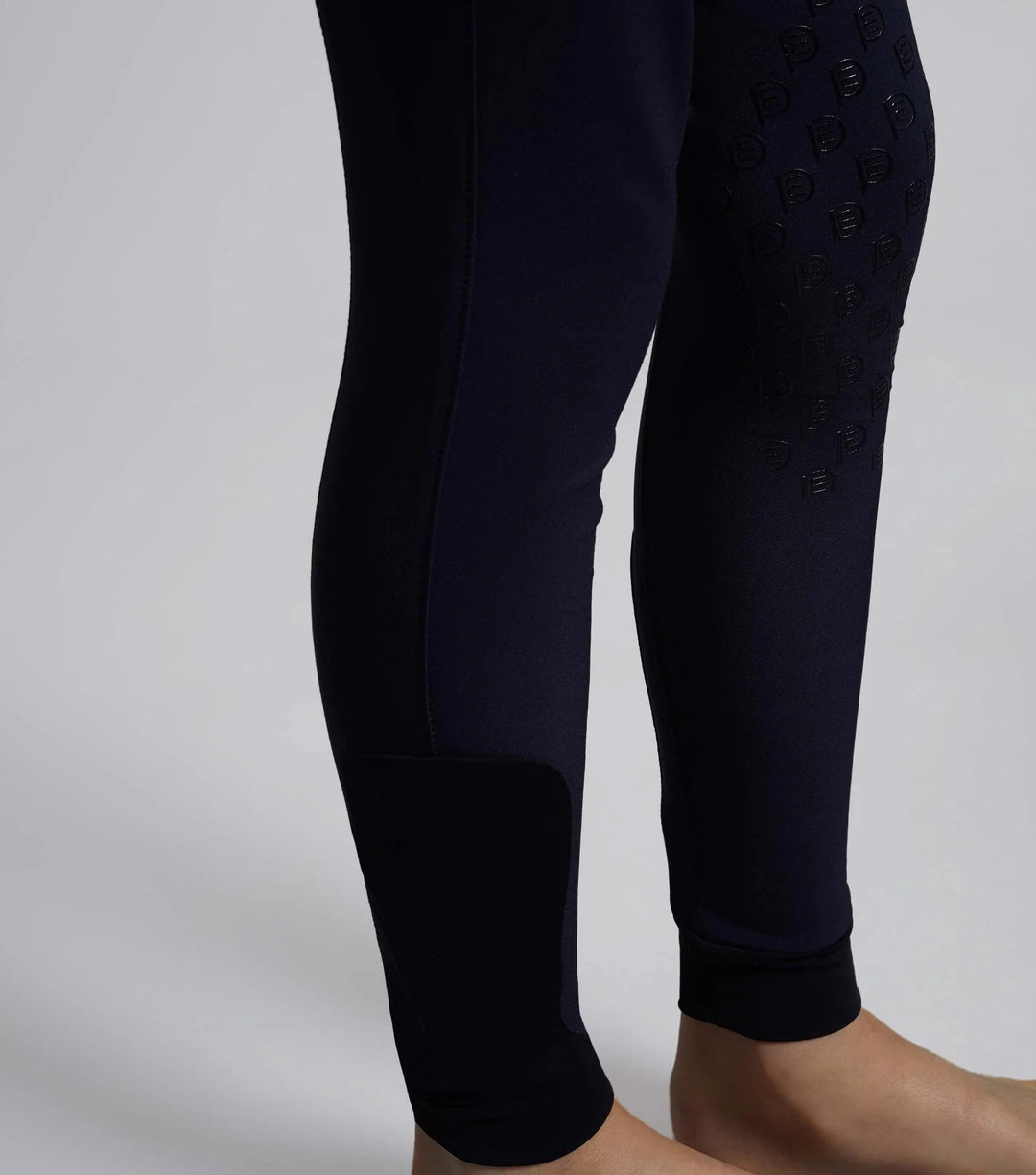Boys Competition Breeches White Navy Grey