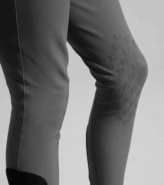 Boys Competition Breeches White Navy Grey
