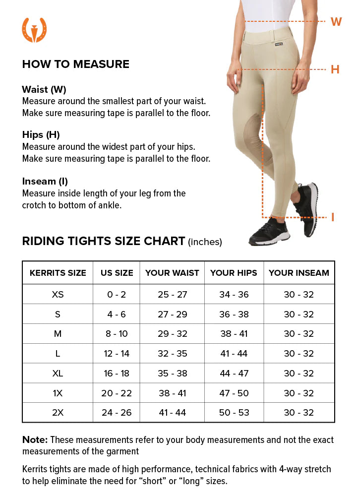 Kerrits Cool Core Ice Fill Tech Tights Full Seat - Redwood