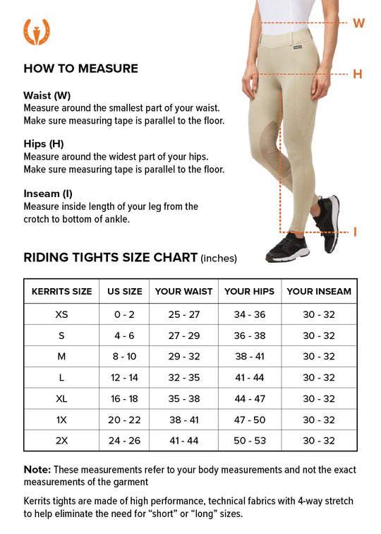 Kerrits Cool Core Ice Fill Tech Tights Full Seat - Redwood