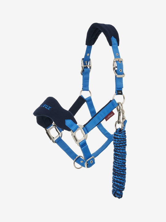 Vogue Benetton Blue Head Collar and Lead rope