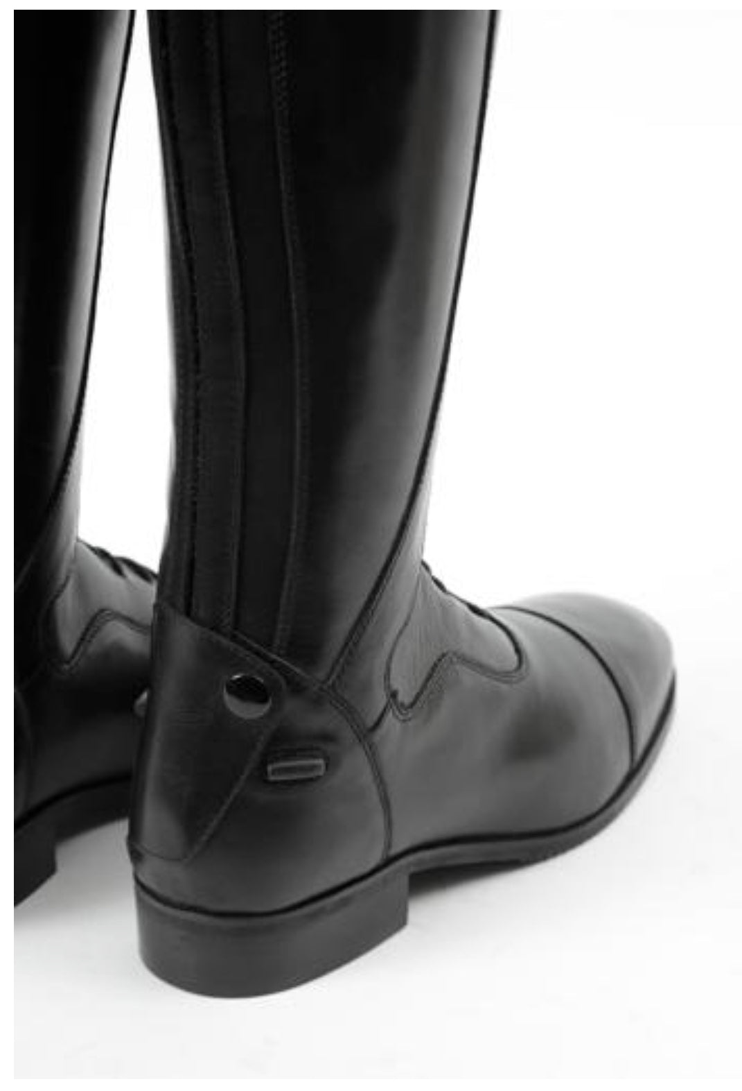 PE Dellucci Ladies Long Leather Field Riding Boots Black
