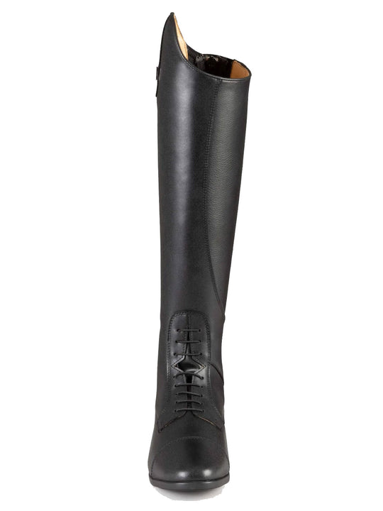 PE Anima Ladies Long Synthetic Leather Field Tall Riding Boots Black