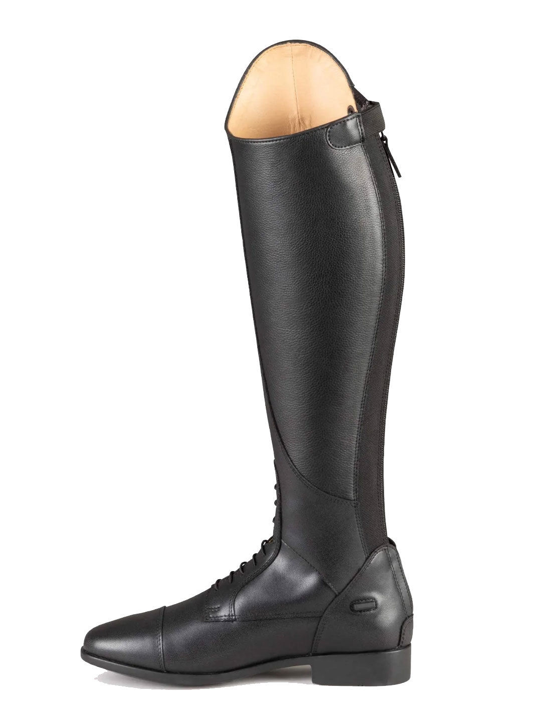 PE Anima Ladies Long Synthetic Leather Field Tall Riding Boots Black