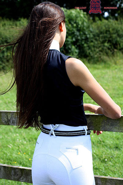 Chillout White Full Seat Silicone Breeches