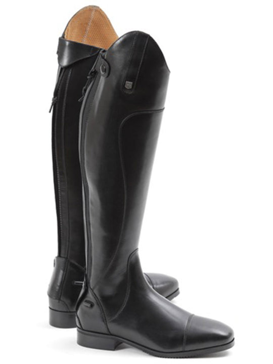 PE Mazziano Ladies Long Leather Dress Riding Boots Black
