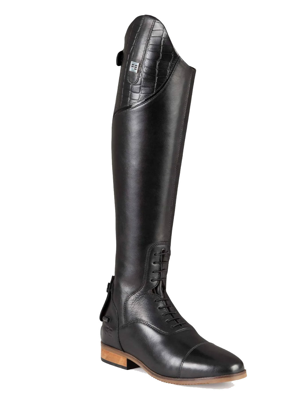 NEW! PE Passaggio Ladies Long Leather Field Tall Riding Boots Black ...