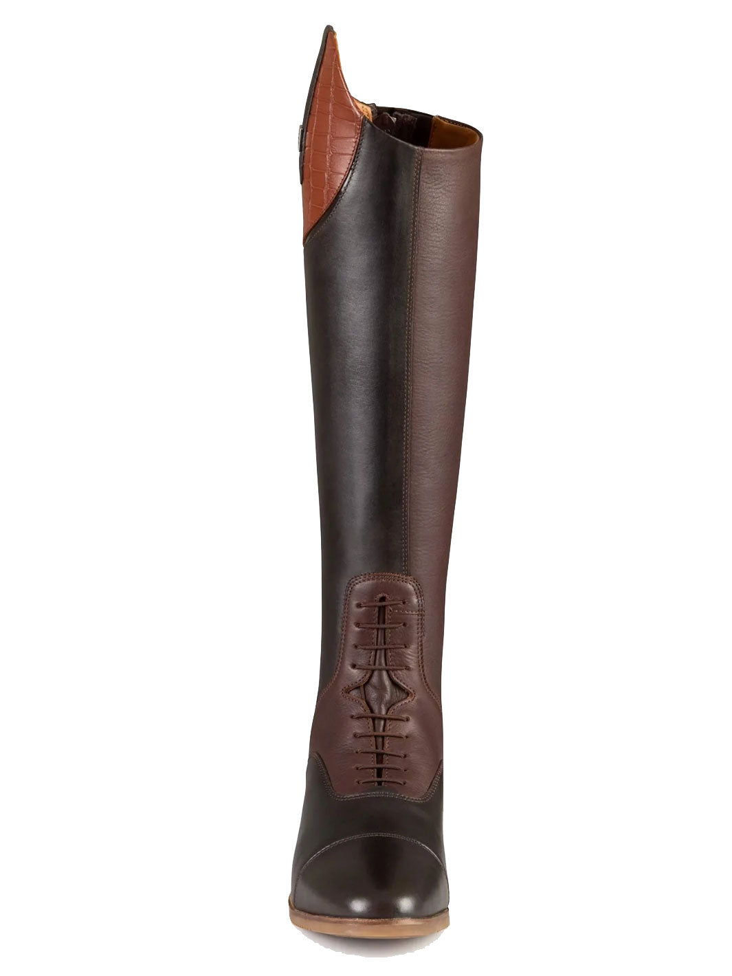 NEW! PE Passaggio Ladies Long Leather Field Tall Riding Boots Brown
