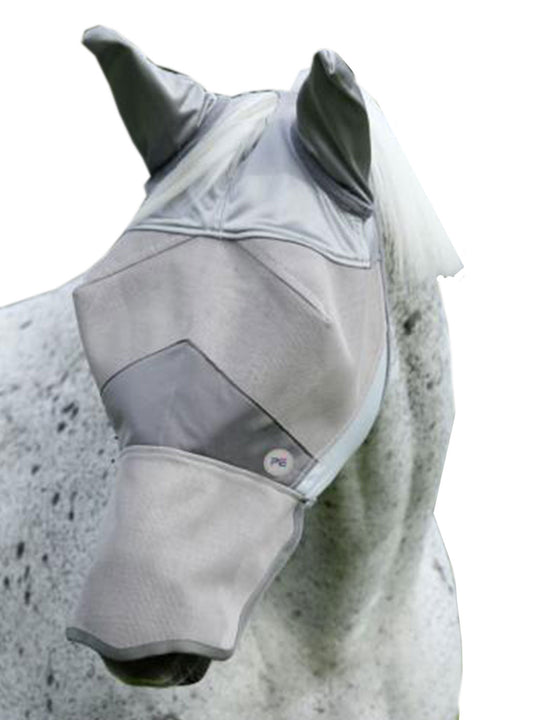 PE Buster Fly Mask XTRA Fly Veil with ears and Nose