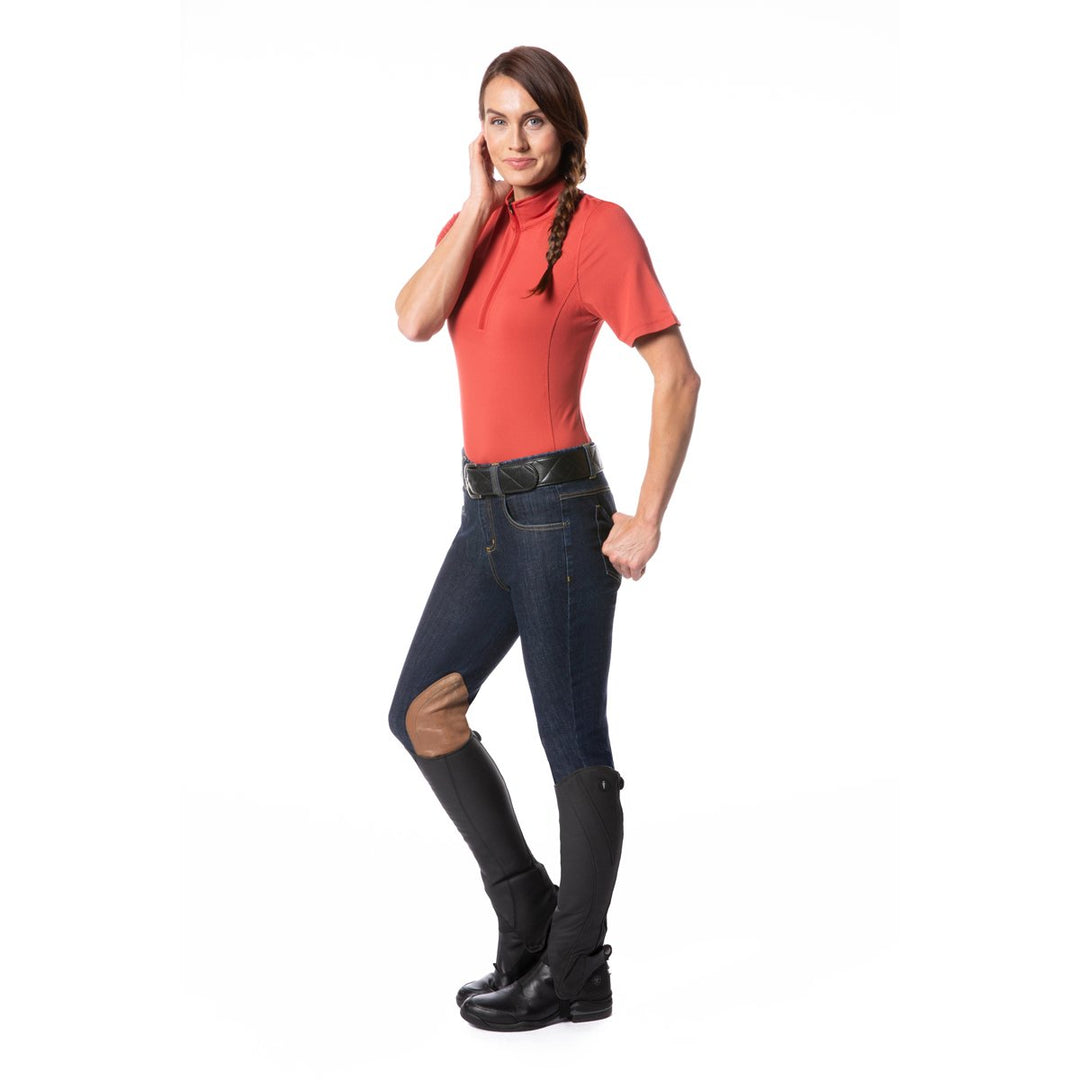 Kerrits Ice Fil® Lite Short Sleeve Riding Shirt - Poppy