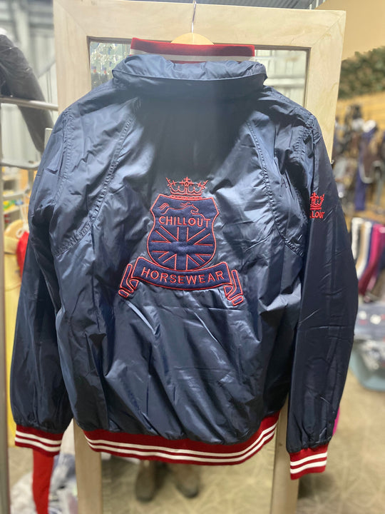 NEW Chillout Classic Bomber Jacket In Navy and Red