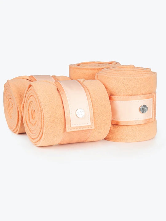 PSOS Coral Dressage pad and Polo Bandages Set