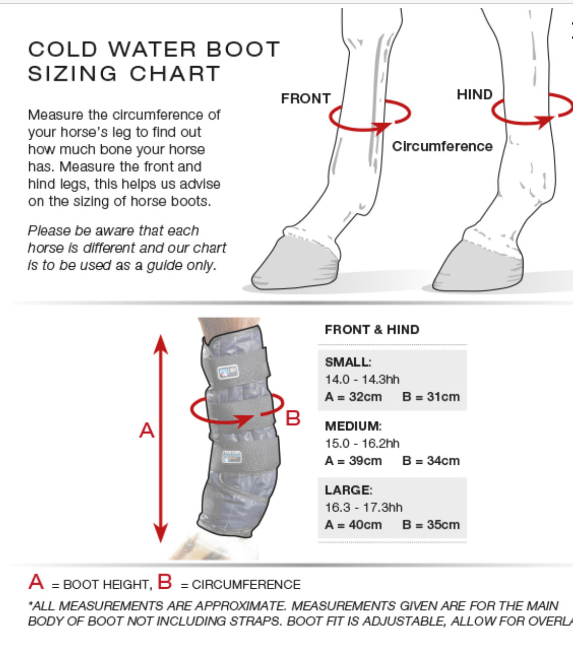 Cold therapy store boots for horses