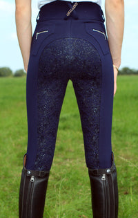 Chillout Navy Full Seat Silicon Breeches